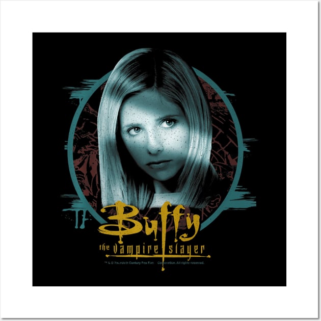 Buffy The Vampire Slayer Buffy Circle Portrait Premium Wall Art by defreitasysou